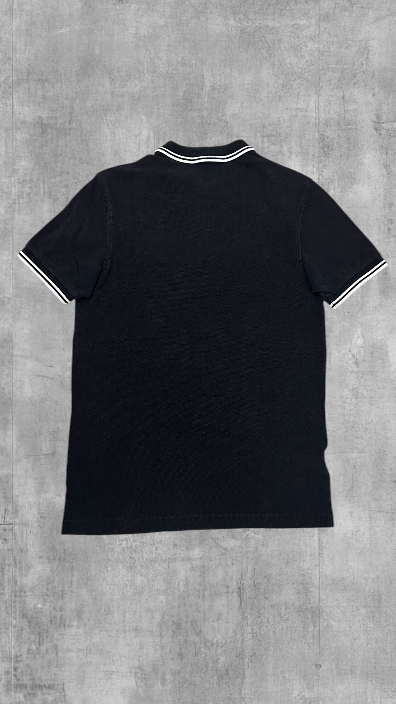 Fred Perry Polo Shirt Schwarz Weiß S