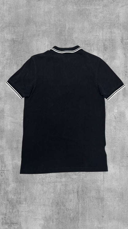 Fred Perry Polo Shirt Schwarz Weiß S