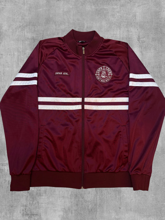 Unfair Athletics Trainingsjacke Weinrot Weiß XL