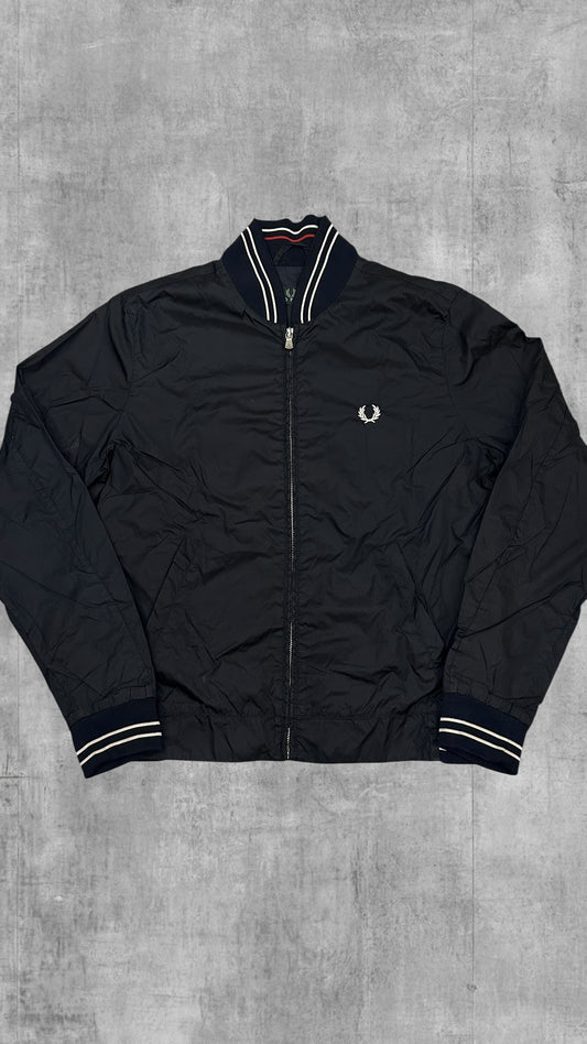 Fred Perry Jacke Windbreaker Dünn Schwarz S