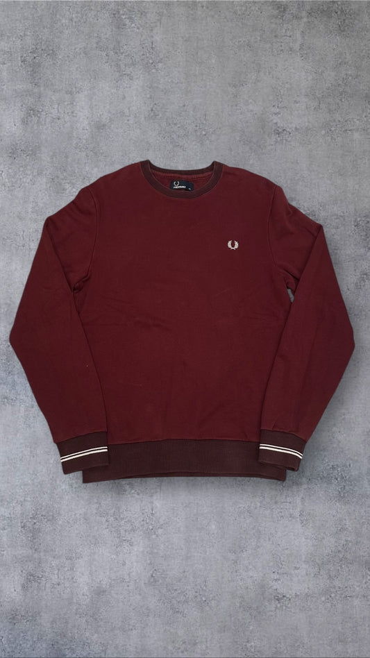 Fred Perry Sweatshirt Bordeaux Rot XS