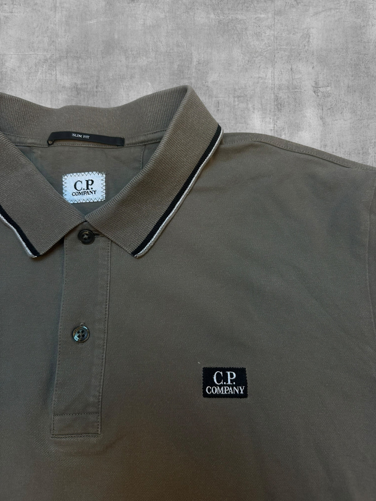C.P. Company Polo Shirt Khaki XL Slim Fit