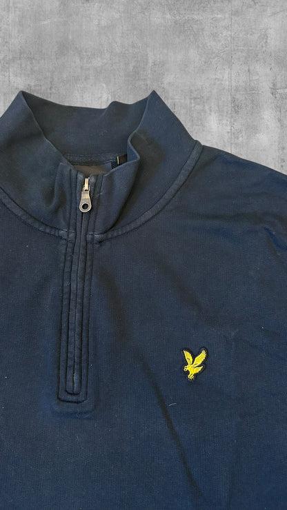 Lyle & Scott Half Zip Pullover Schwarz XL