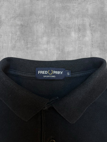Fred Perry Polo Shirt Schwarz Weiß S