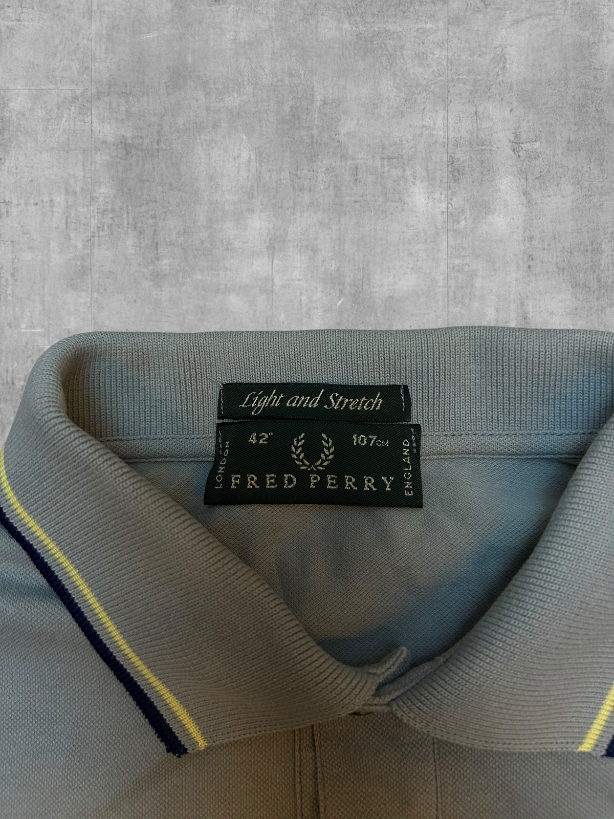 Fred Perry Polo Shirt Grau Schwarzblau M