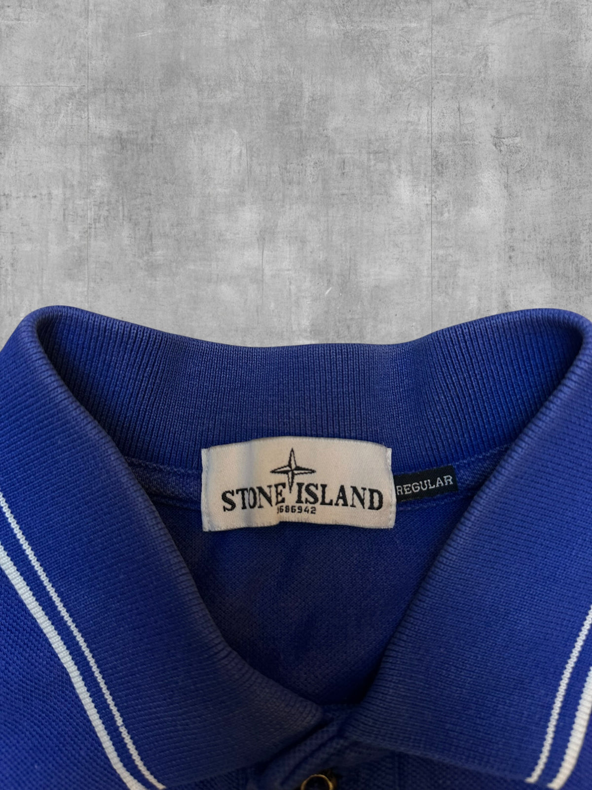 Stone Island Vintage Polo Shirt Blau M