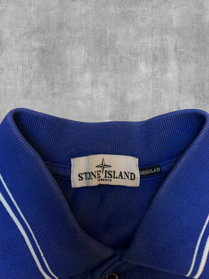 Stone Island Vintage Polo Shirt Blau M