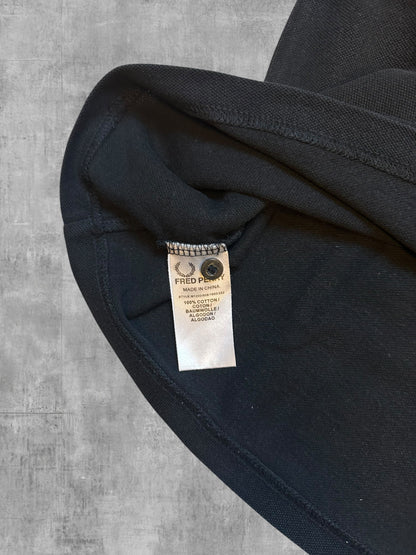 Fred Perry Polo Shirt Schwarz Gelb M