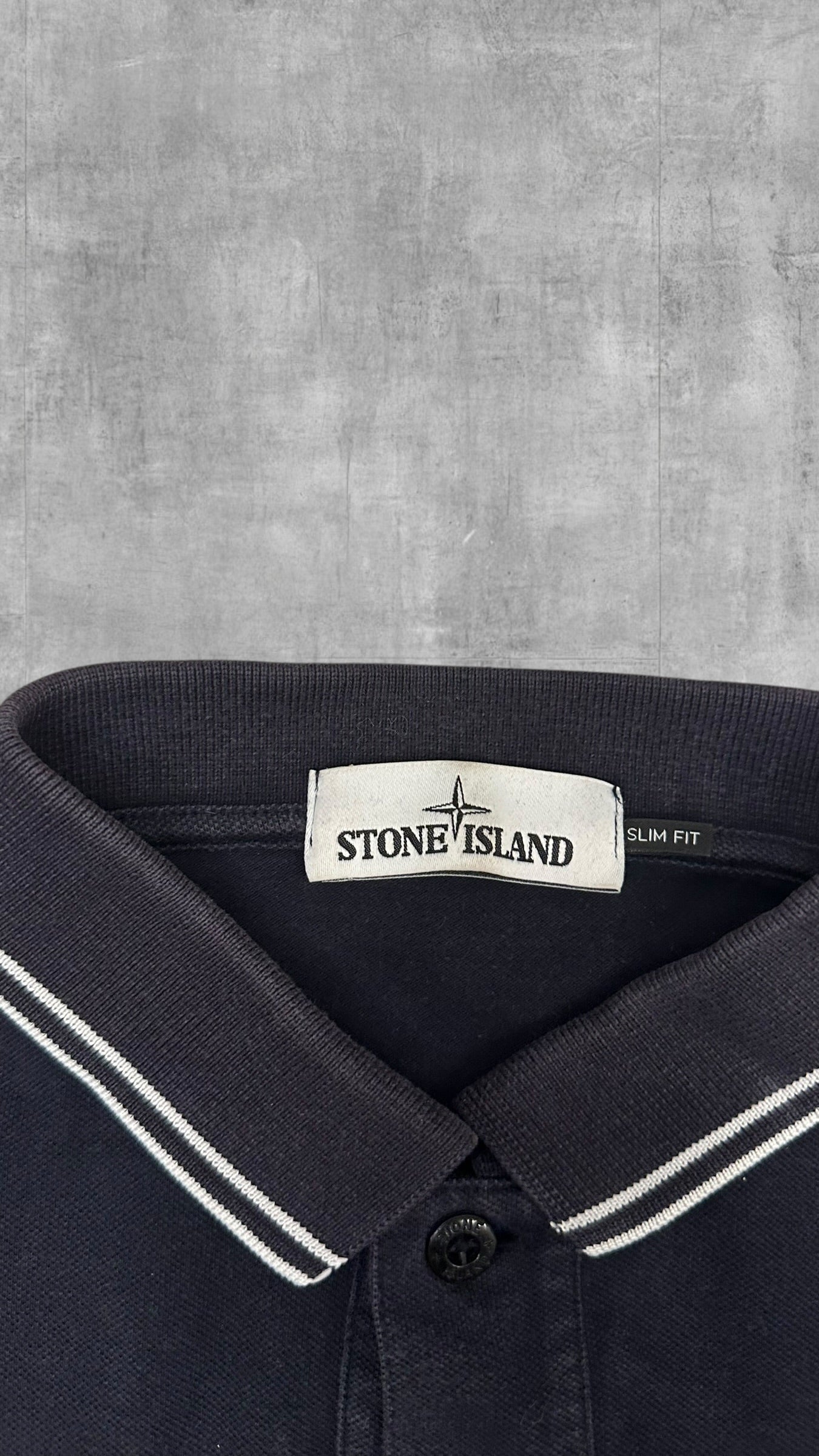 Stone Island Polo Shirt Schwarzblau XL slim fit