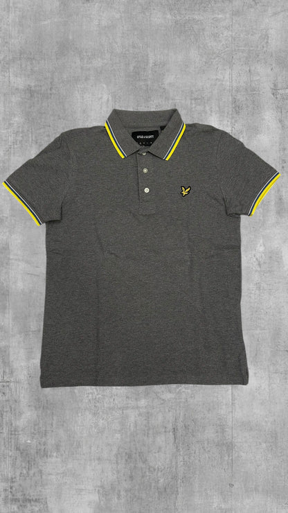 Lyle & Scott Apollo Shirt Grau Gelb S