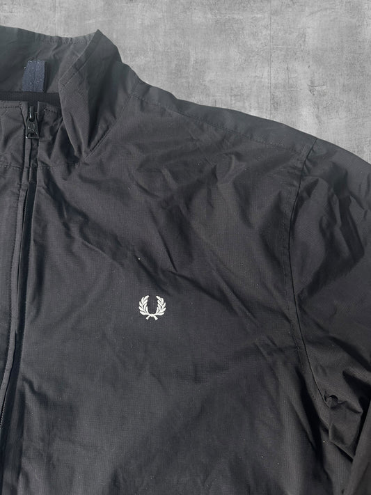 Fred Perry Bomberjacke Regenjacke Schwarz L