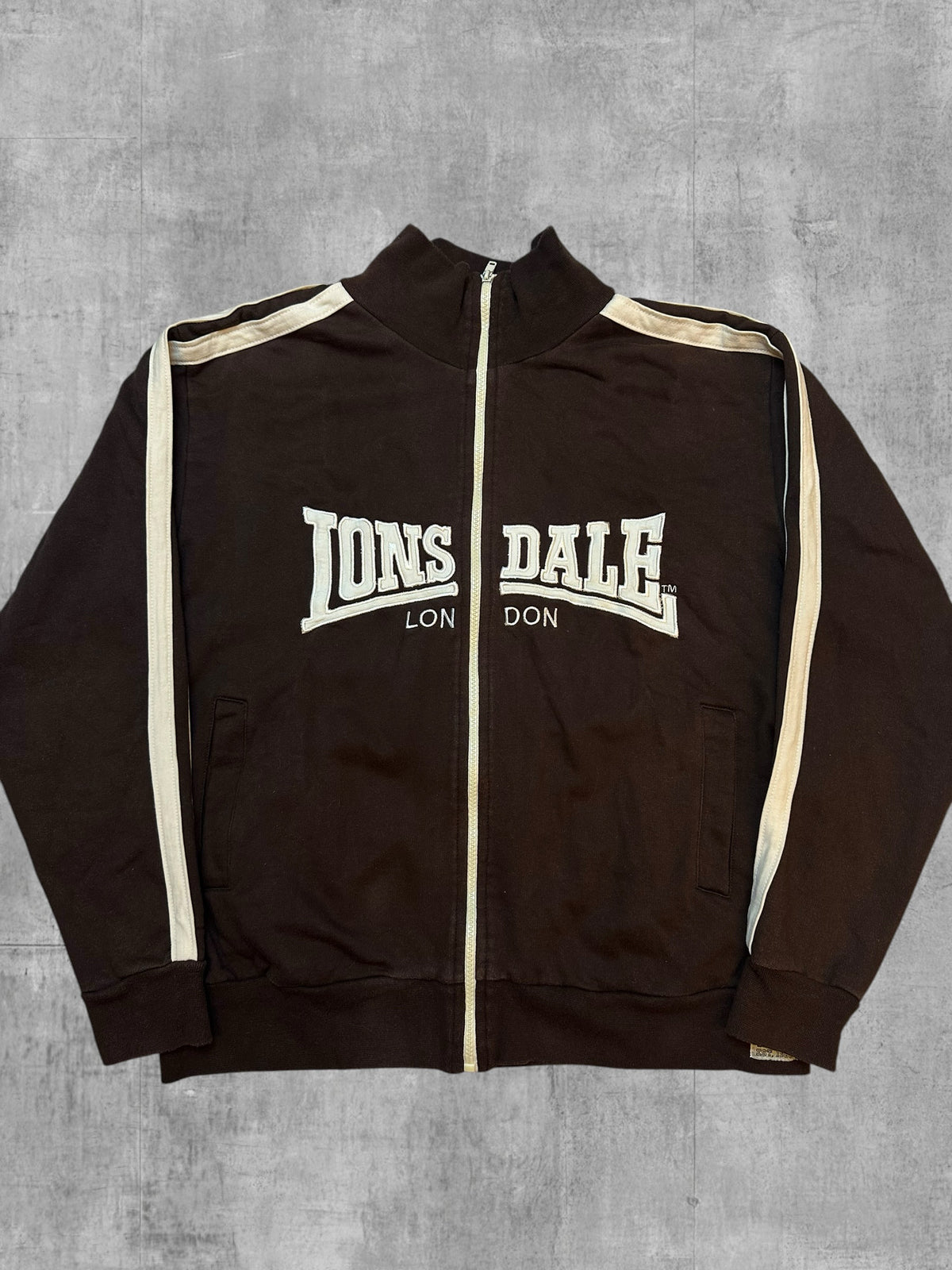 Vintage Londale Trainingsjacke Braun Beige M - L