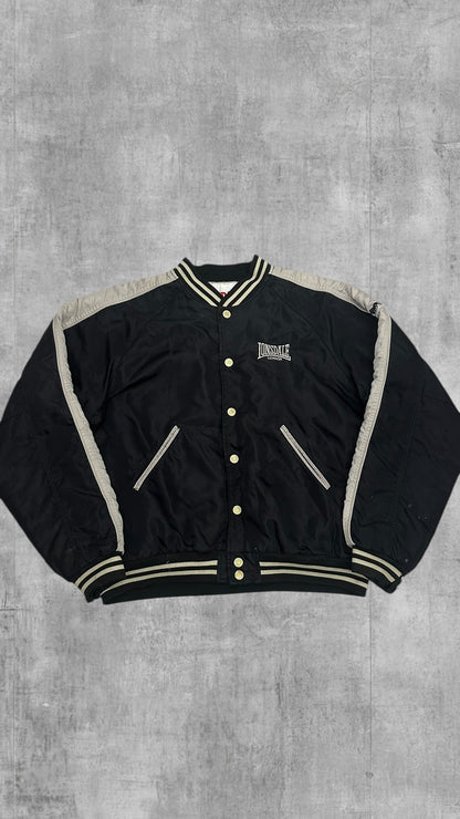 Vintage Lonsdale London Bomberjacke Schwarz Weiß L