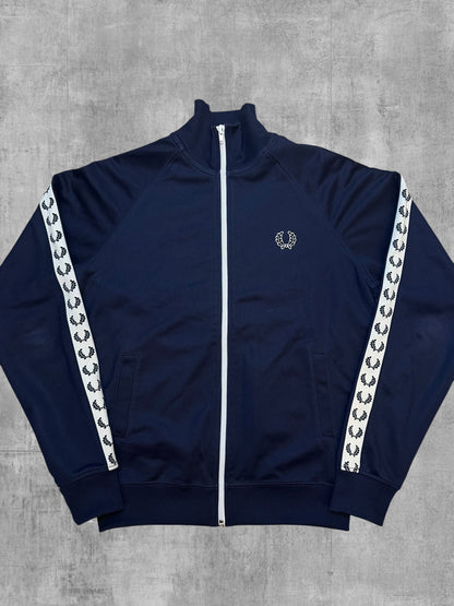 Fred Perry Vintage Trainingsjacke Taped Navy Blau S