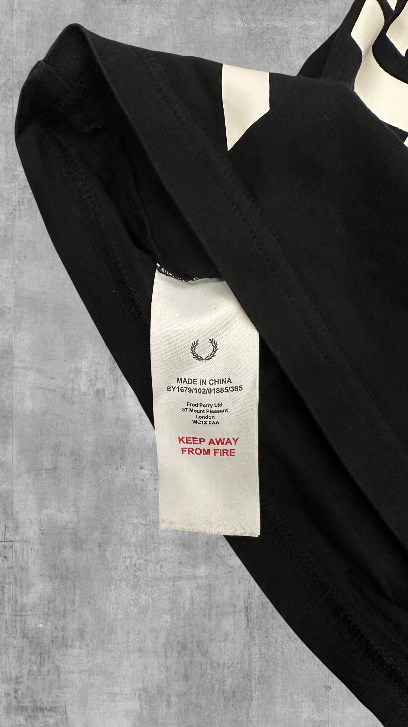 Fred Perry T-shirt Schwarz Weiß S