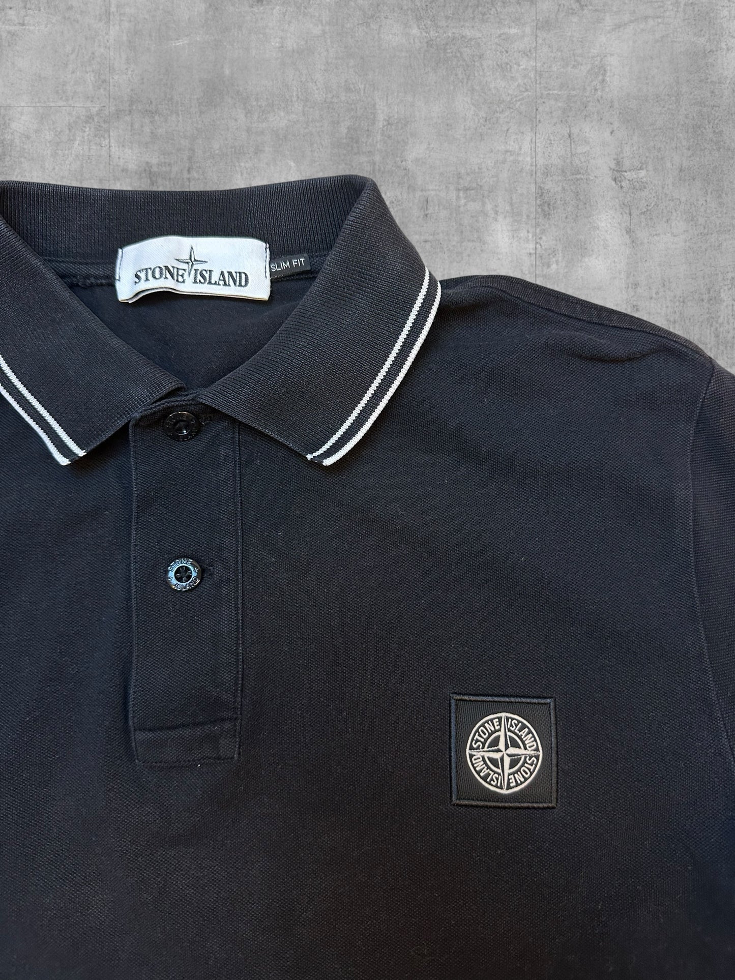 Stone Island Polo Shirt Schwarz M Slim Fit