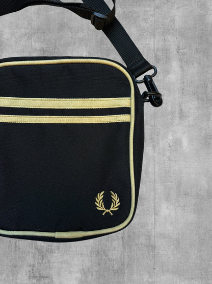 Fred Perry Umhängetasche Bauchtasche Schwarz Beige