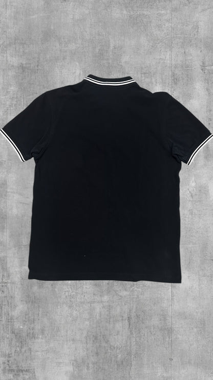 Fred Perry Polo Shirt Schwarz Weiß M