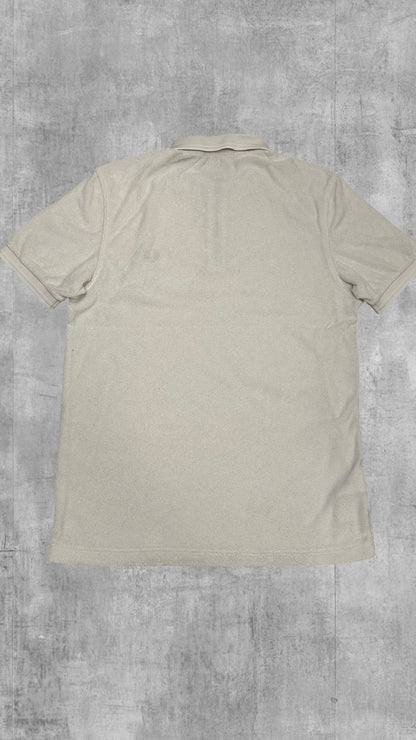Fred Perry Zip Polo Shirt Weiß M