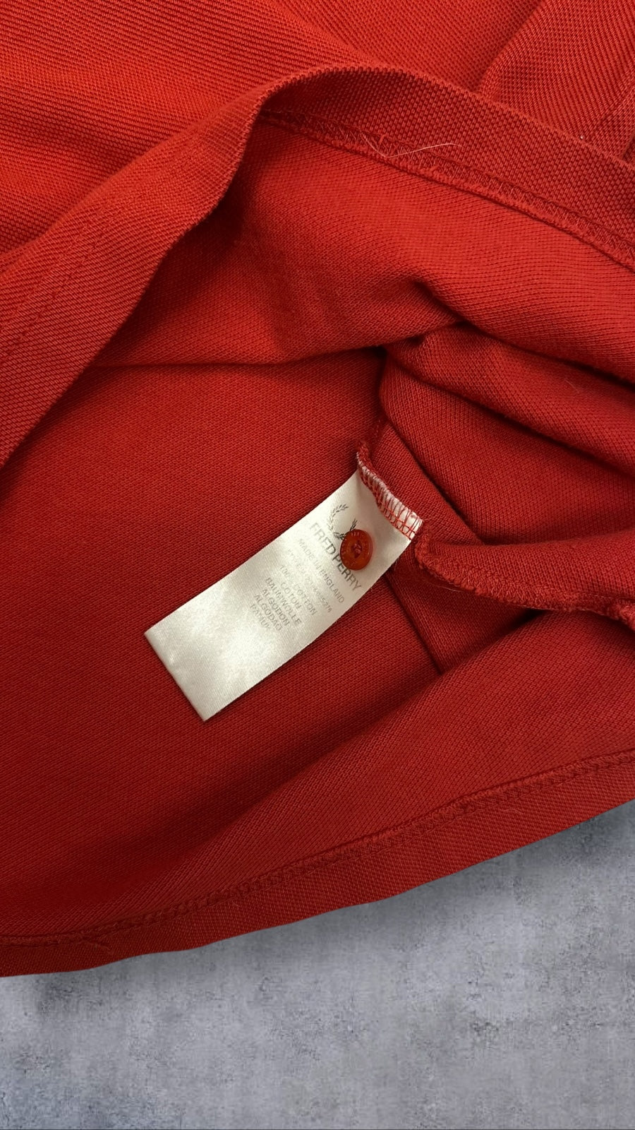 Fred Perry Polo Shirt Rot S