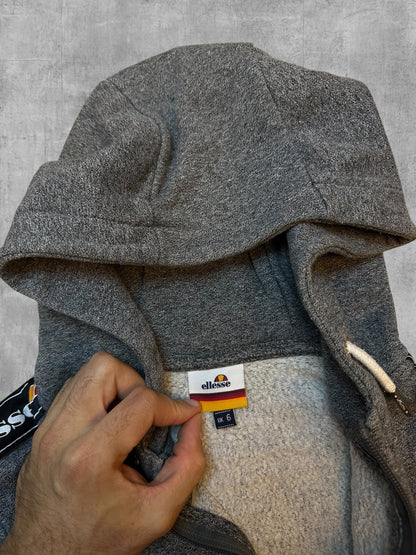 Ellesse Sweatjacke Grau Taped Frauengröße XS