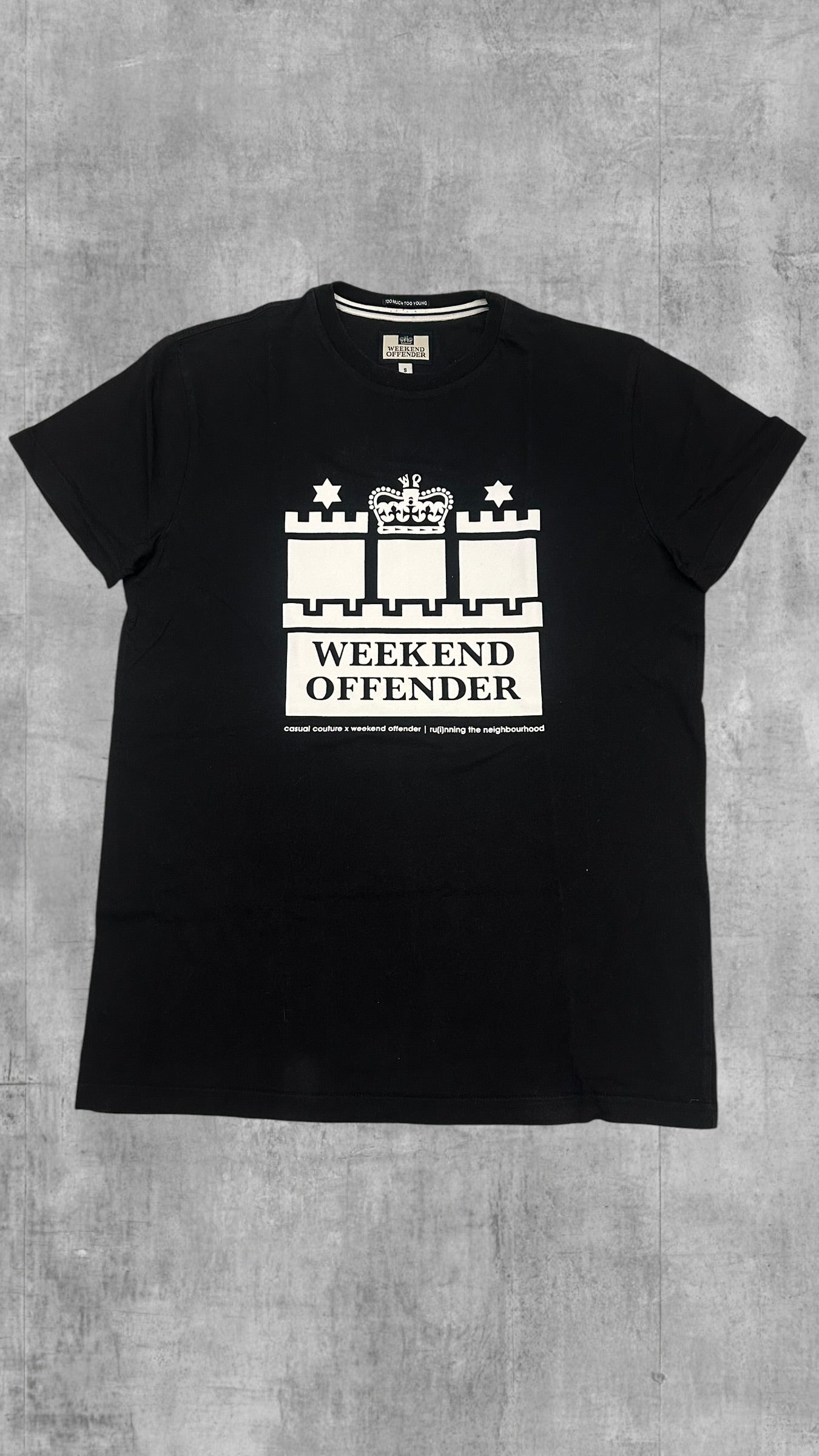 Weekend Offender T-shirt Schwarz Weiß S