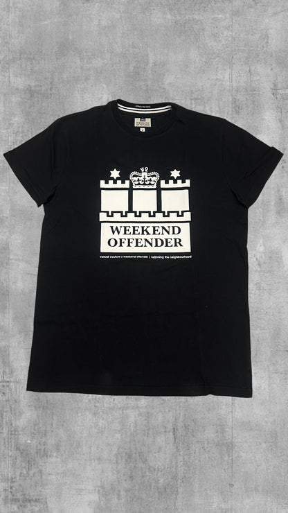 Weekend Offender T-shirt Schwarz Weiß S