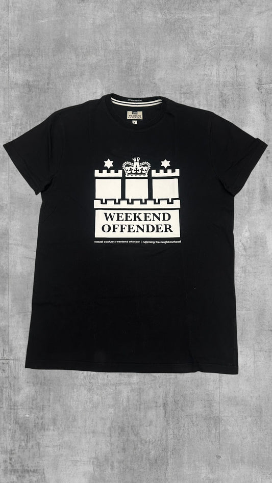 Weekend Offender T-shirt Schwarz Weiß S