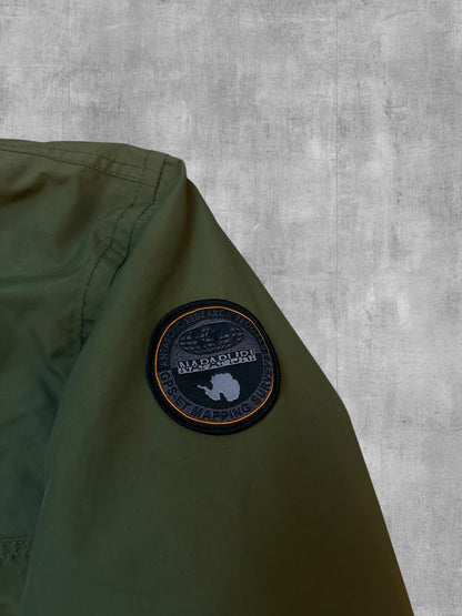 Napapijri Windbreaker Gefüttert Regenjacke Khaki Grün L
