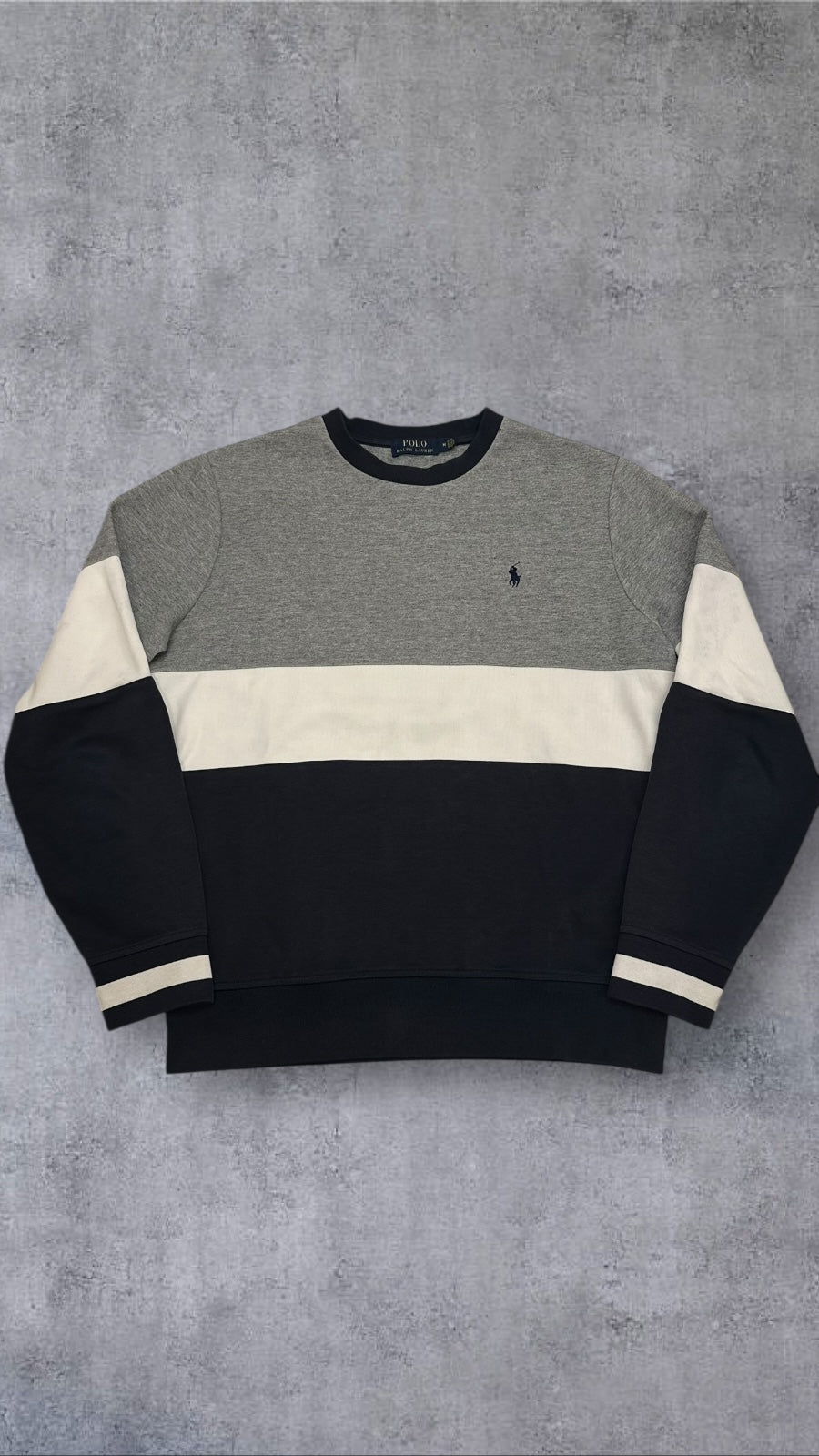 Polo Ralph Lauren Sweatshirt Grau Schwarz Weiß M