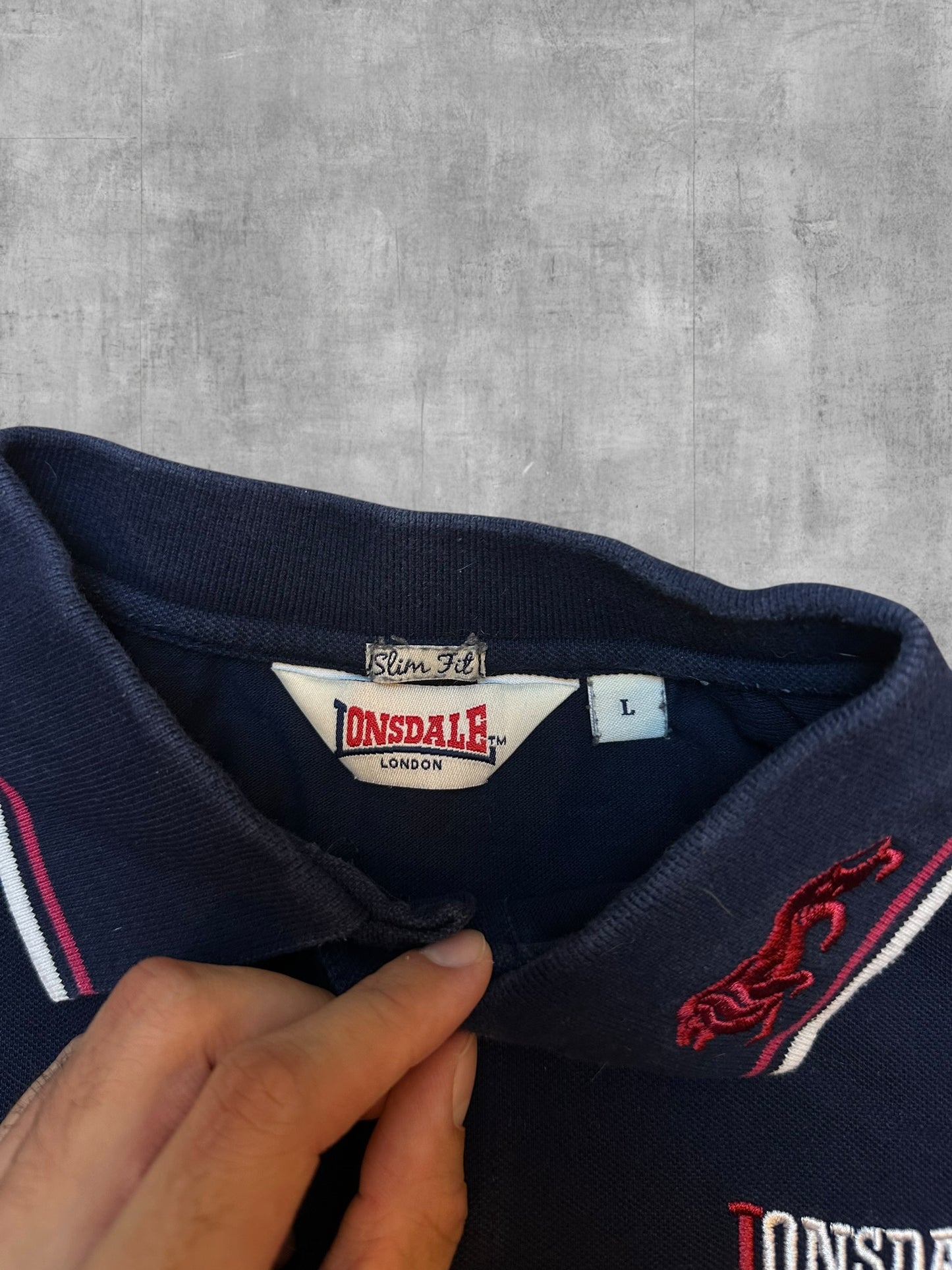 Lonsdale London Polo Shirt Navy Blau L