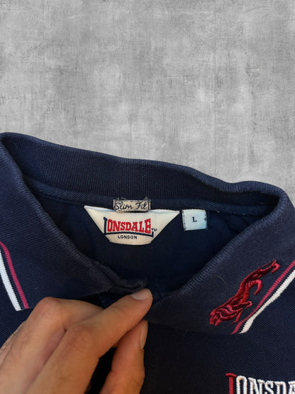Lonsdale London Polo Shirt Navy Blau L