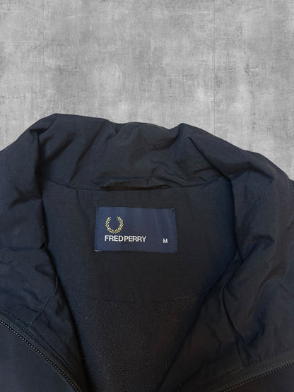 Fred Perry Rain Jacket Bomber Jacket Black Gold M