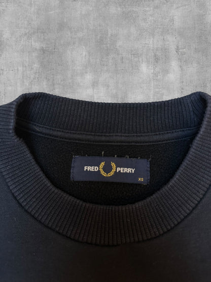 Fred Perry Sweatshirt Schwarz XS