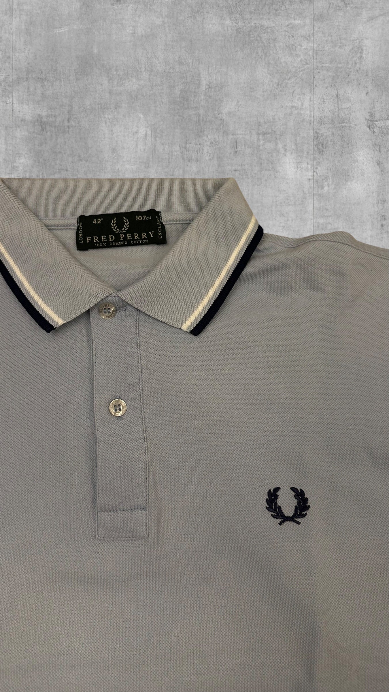 Fred Perry Polo Shirt Türkis Schwarz M