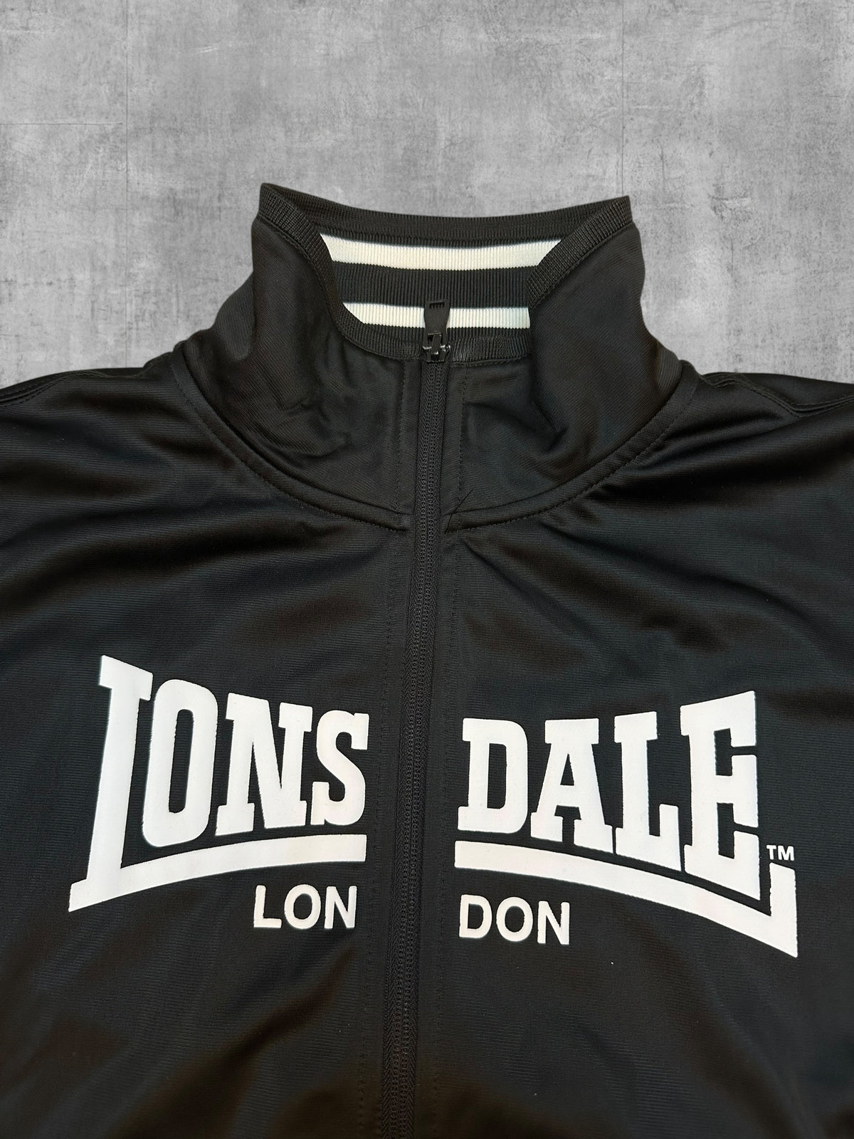 Lonsdale London Veste de survêtement Noir Blanc L