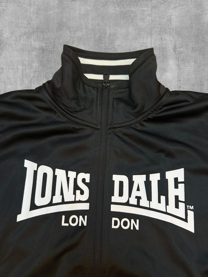 Lonsdale London Veste de survêtement Noir Blanc L