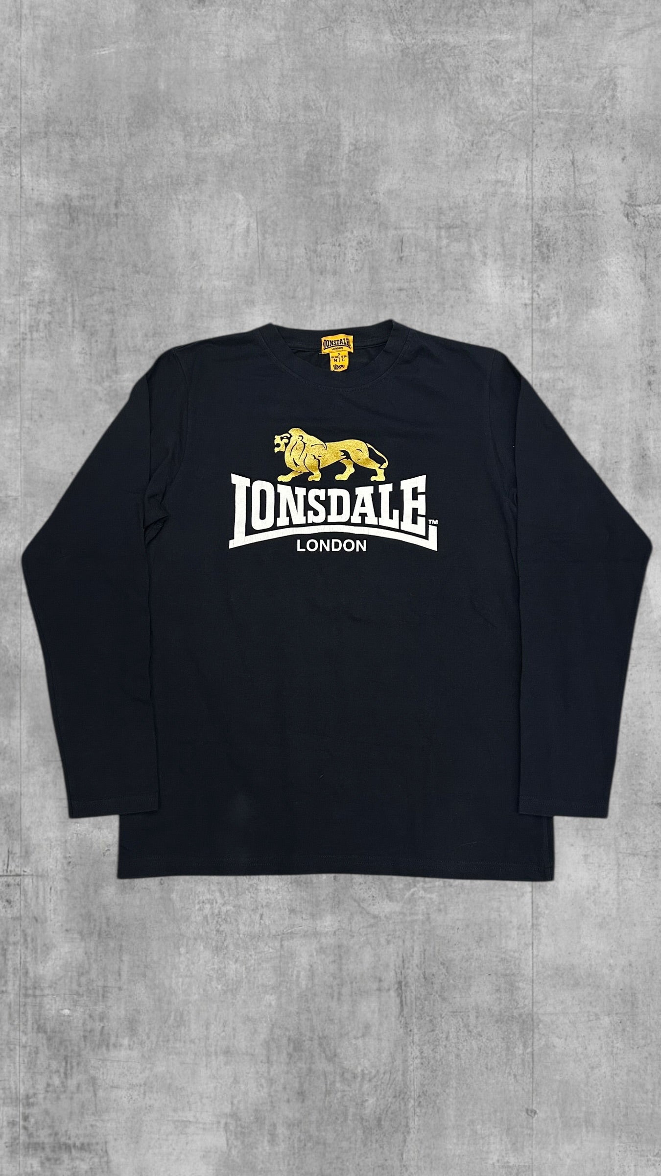 Lonsdale London Longsleeve Schwarz Navy Blau M