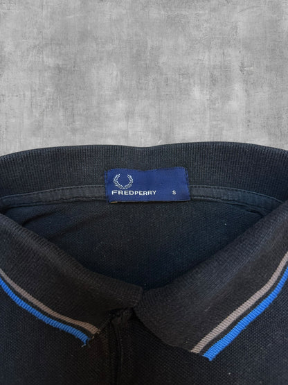 Fred Perry Polo Shirt Schwarz Blau S