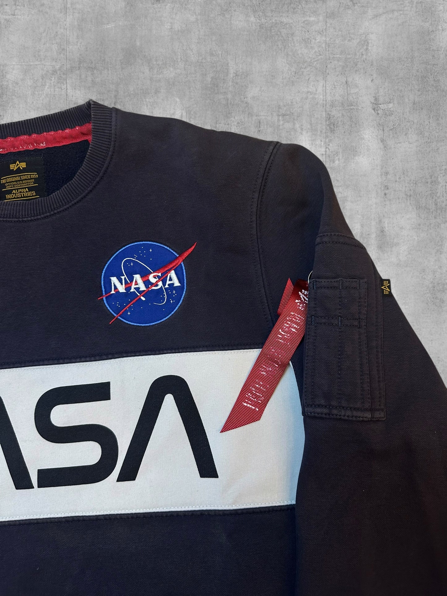 Alpha Industries Sweatshirt Schwarzblau M