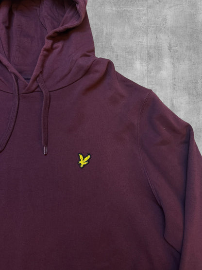 Lyle & Scott Sudadera con capucha Burdeos XL