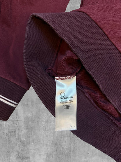 Fred Perry Sweatshirt Bordeaux Rot M