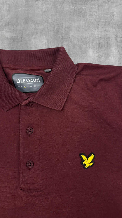 Lyle & Scott Polo Shirt Weinrot M