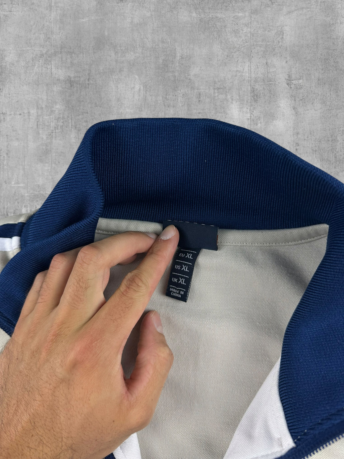 Ellesse Vintage Trainingsjacke Beige Blau XL