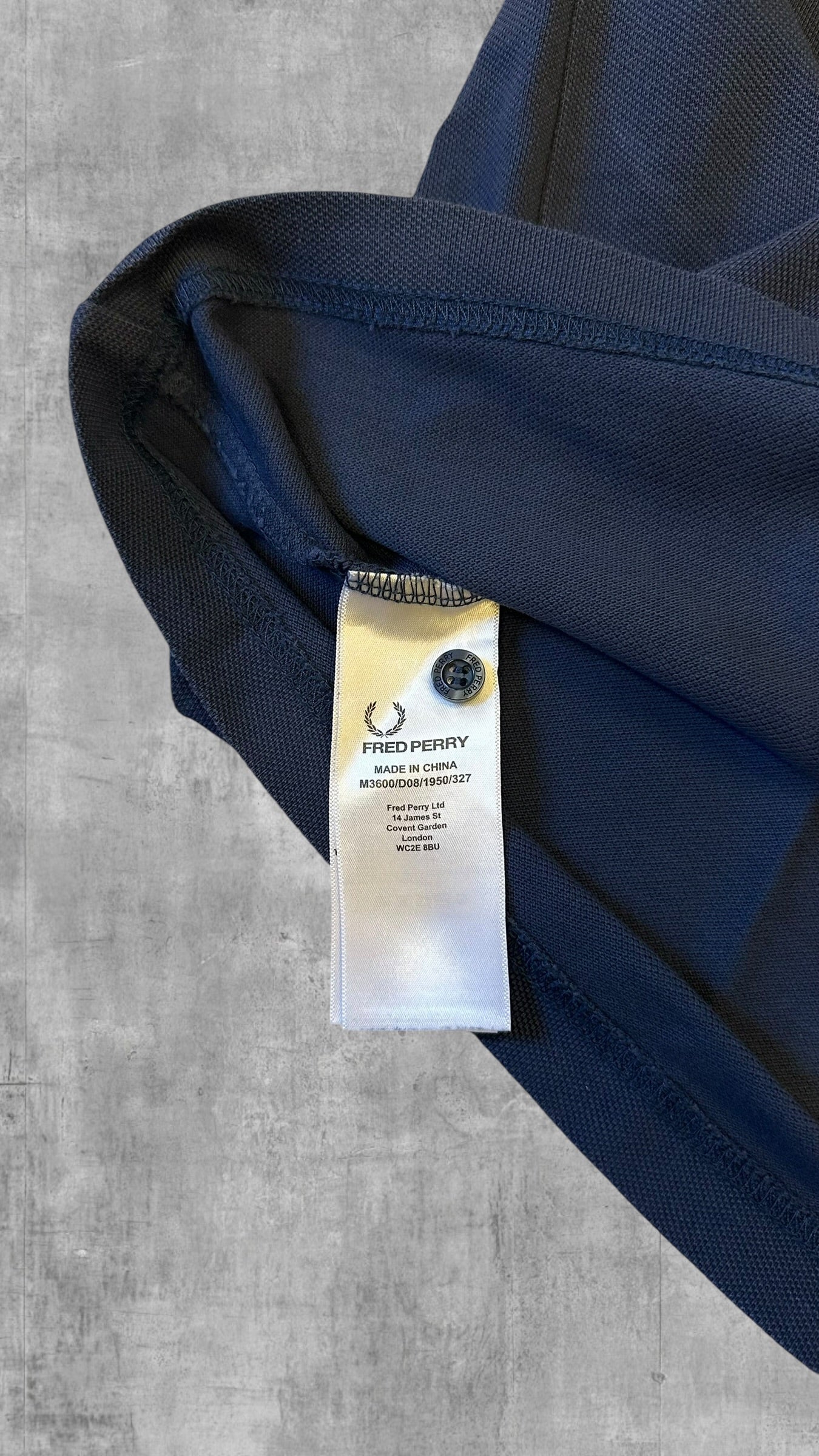 Fred Perry Polo Hemd Shirt Navy Blau L