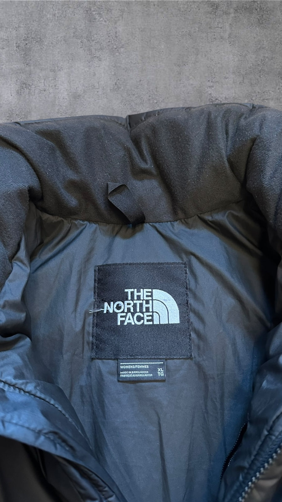 The North Face Pufferjacke Daunenjacke Schwarz L (Damen XL)