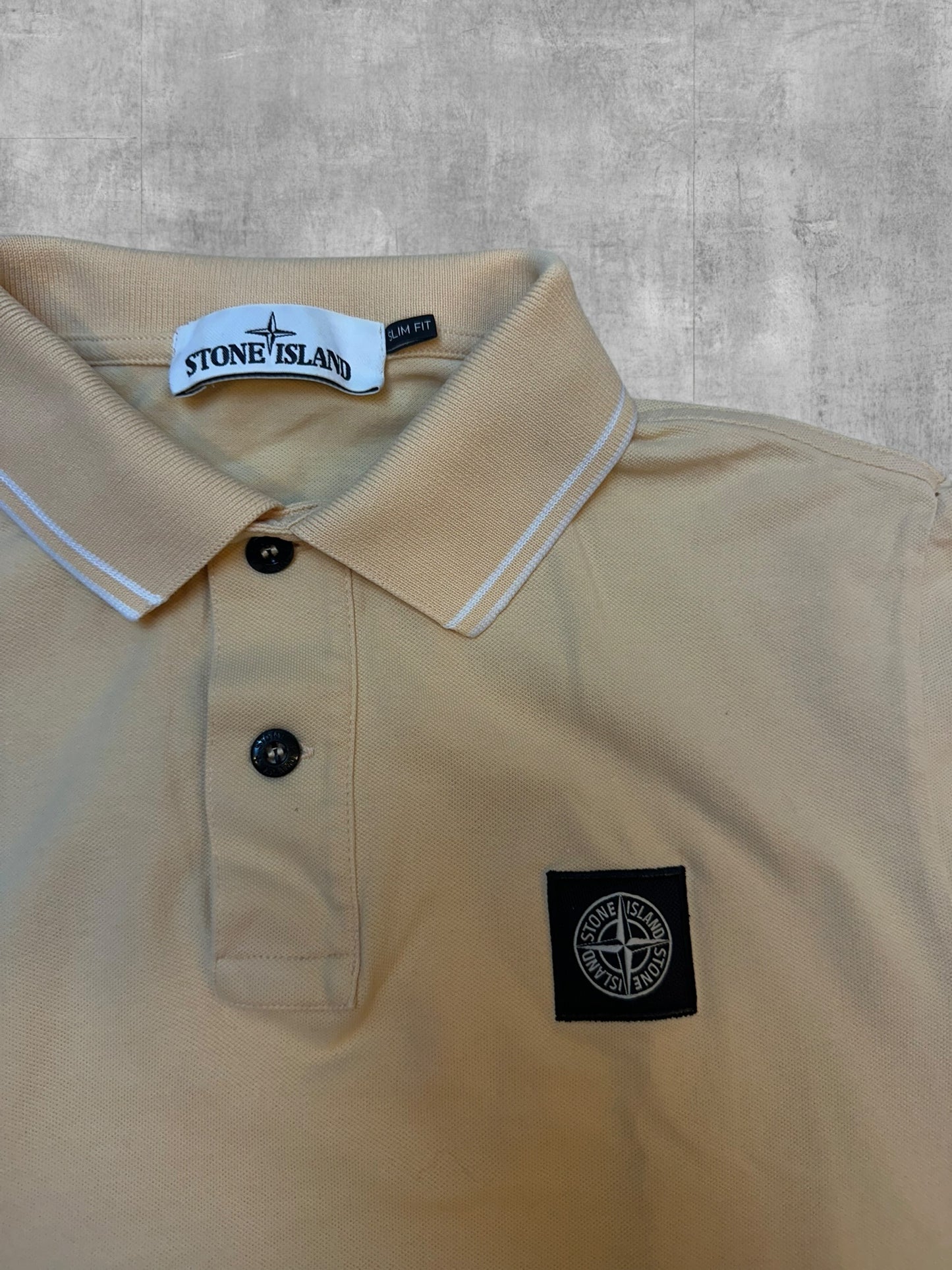 Stone Island Polo Shirt Beige S Slim Fit