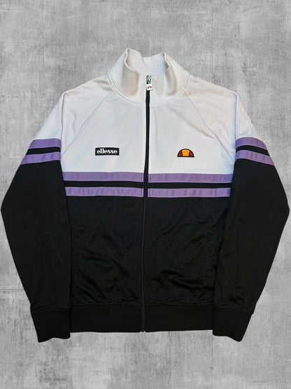 Ellesse Rimini Chaqueta de chándal Negro Blanco Morado L