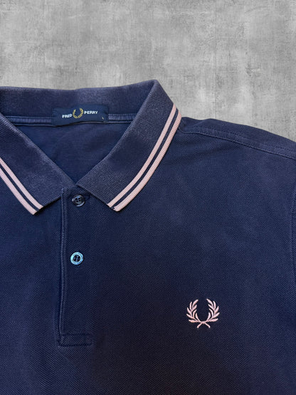 Fred Perry Polo Shirt Schwarzblau Rose L