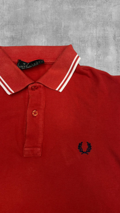 Fred Perry Polo Shirt Rot S